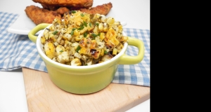 Grilled Corn Basil Pesto Salad