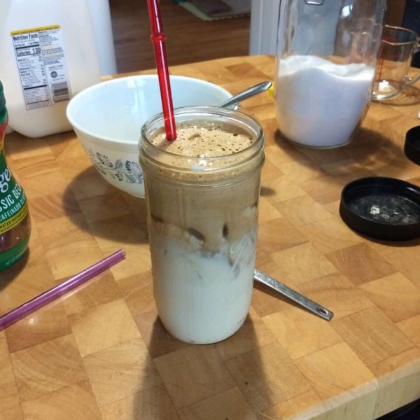 Whipped Peanut Butter Iced Coffee