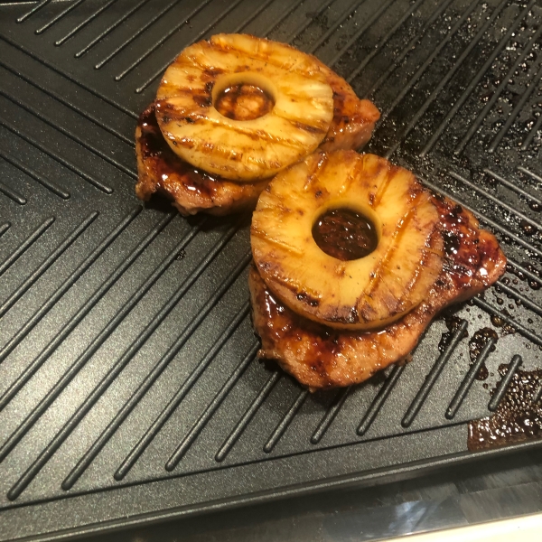 Pineapple Grilled Pork Chops