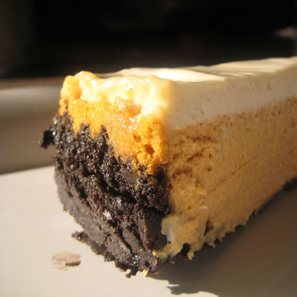 Spiderweb Pumpkin Cheesecake