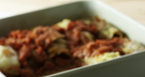 Vegan Mushroom-Stuffed Cabbage Rolls