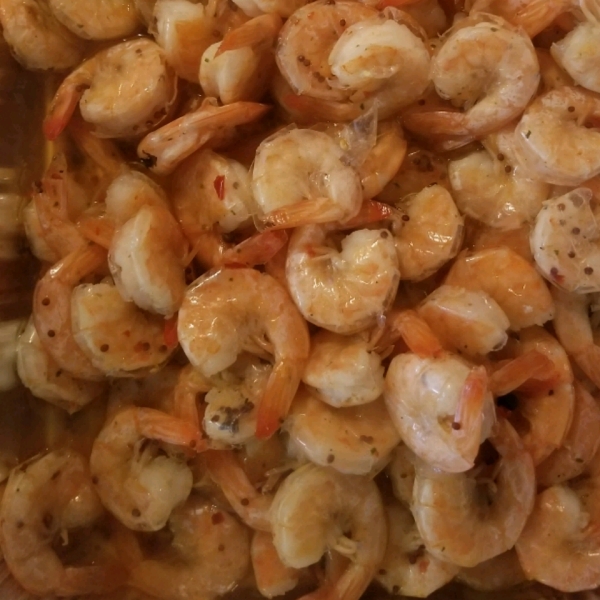 Texas Boiled Beer Shrimp