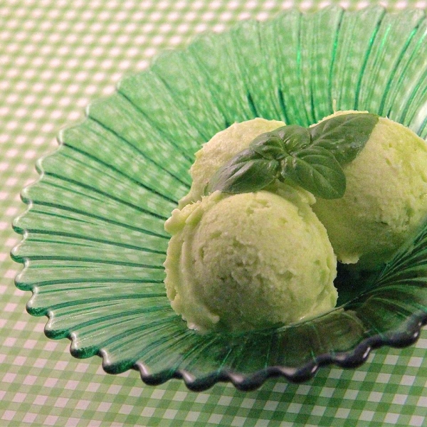 Pineapple and Basil Sorbet