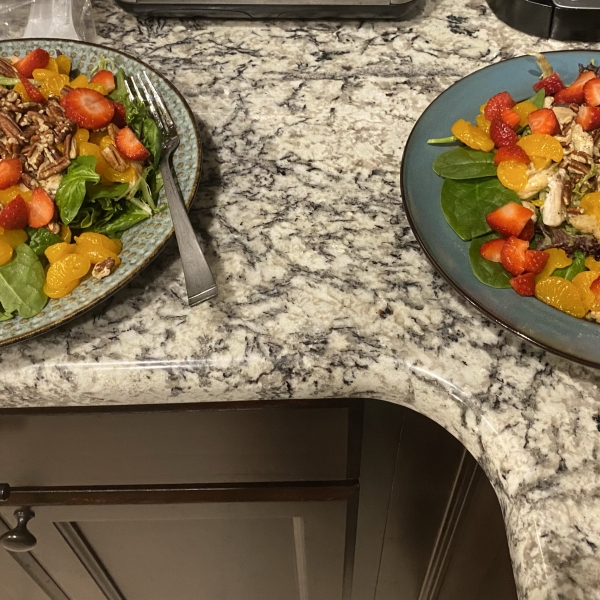 Grilled Chicken Salad with Seasonal Fruit