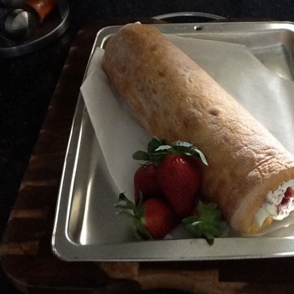 German Strawberry Roll