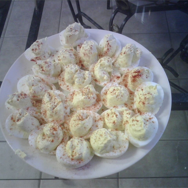 Favorite Topped Deviled Eggs