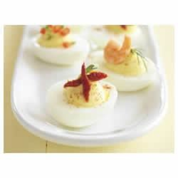 Favorite Topped Deviled Eggs