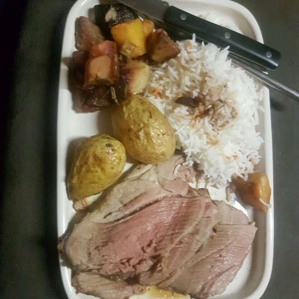 Roasted Lamb with Root Vegetables