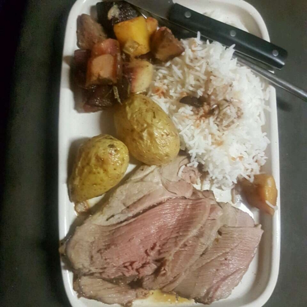 Roasted Lamb with Root Vegetables