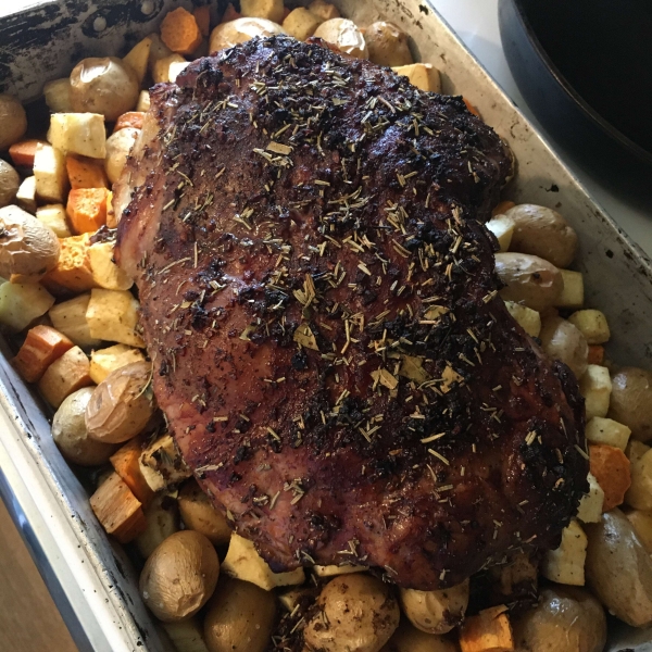 Roasted Lamb with Root Vegetables