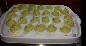 No Mayo Deviled Eggs