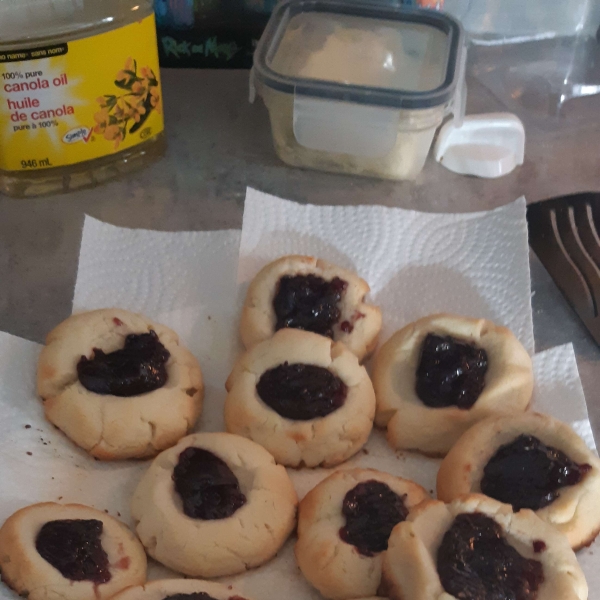 Jam Filled Butter Cookies