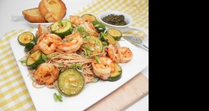 Summery Shrimp with Pesto