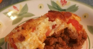 Bacon Cheeseburger Upside Down Pizza