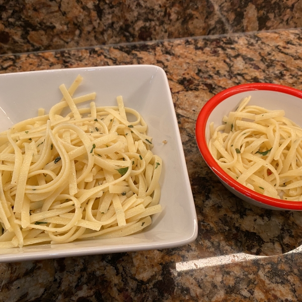 Fettuccine with Garlic Herb Butter