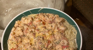 Shrimp Linguine with Tomatoes