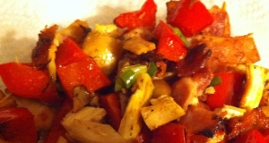 Sauteed Chicken and Red Peppers