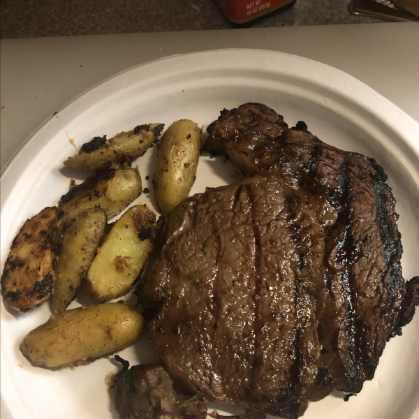 Rib Eye Steaks with a Soy and Ginger Marinade