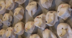 Chocolate Chip Candy Cane Meringue Cookies