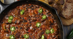 Oklahoma Ranchers Steak Chili Dip