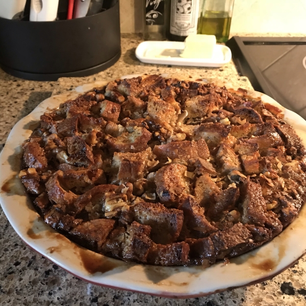 Walnut Banana Bread Pudding