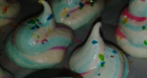 Magical Unicorn Poop Meringues