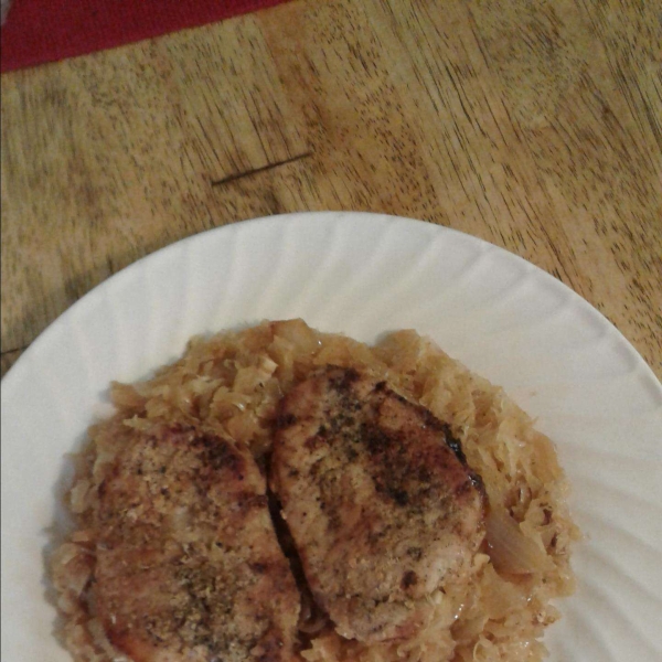 Pork Chops and Sauerkraut