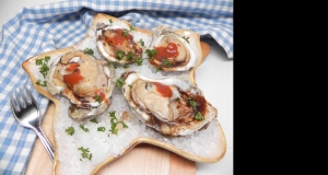 Air Fryer Oysters on the Half Shell