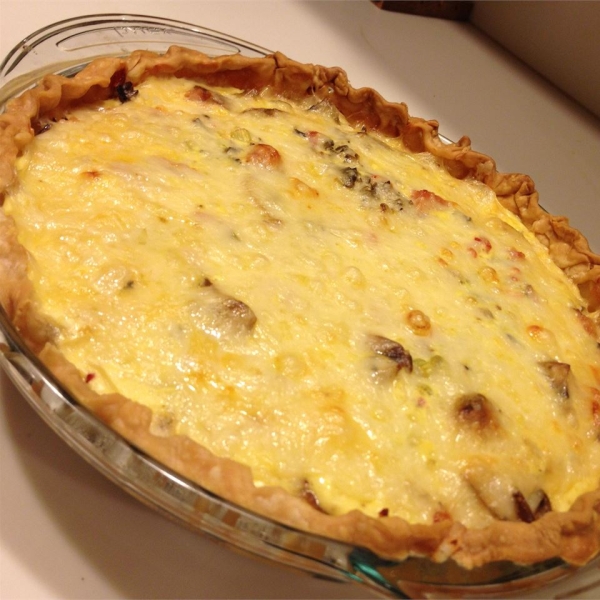 Ham and Wild Rice Quiche