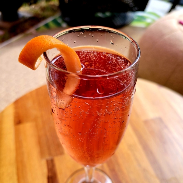 Cranberry Rum Mimosa