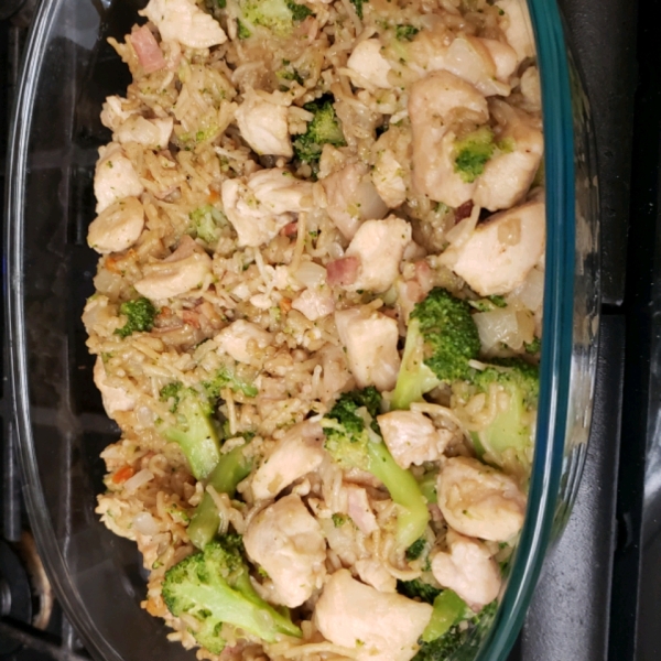Bacon, Broccoli, Chicken & Rice