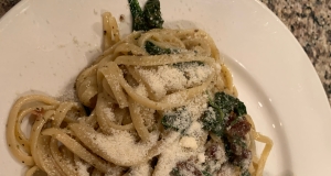 Linguine with Spinach and Brie