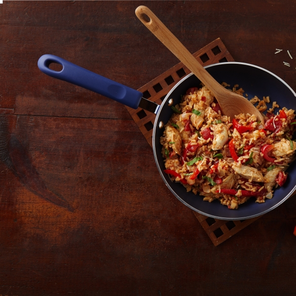 20-Minute Basil, Chicken & Tomato Rice