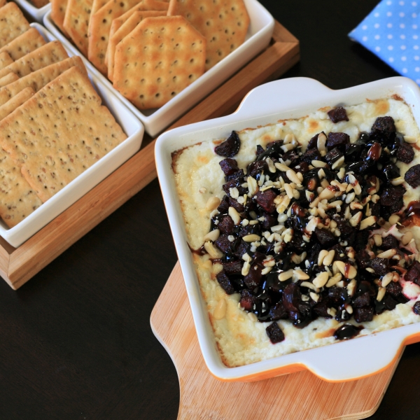 Baked Goat Cheese and Roasted Beet Dip