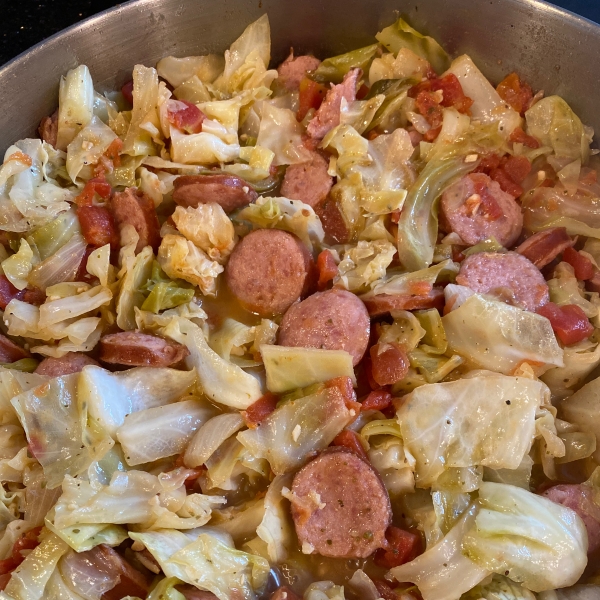 Polish Link Sausage and Cabbage