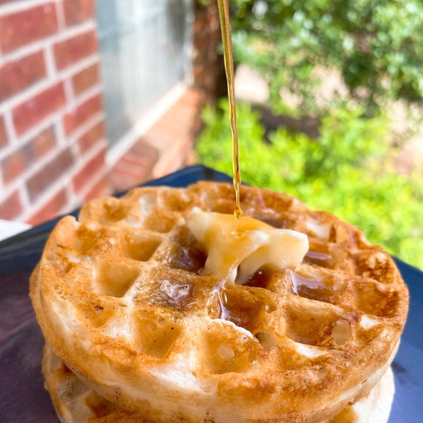 Crispy Eggless Waffles