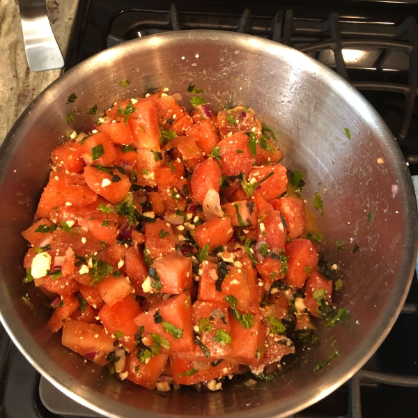 Herb Watermelon Feta Salad