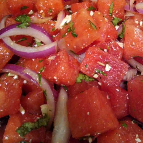 Herb Watermelon Feta Salad