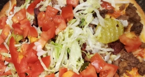 True Cheeseburger Pizza