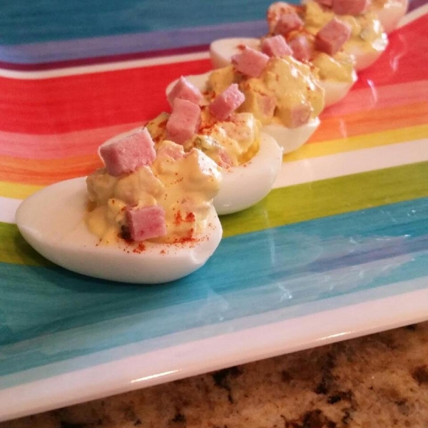 Deviled Eggs with SPAM® with Bacon