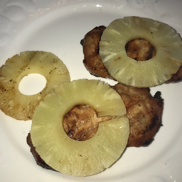 Pineapple Grilled Pork Chops