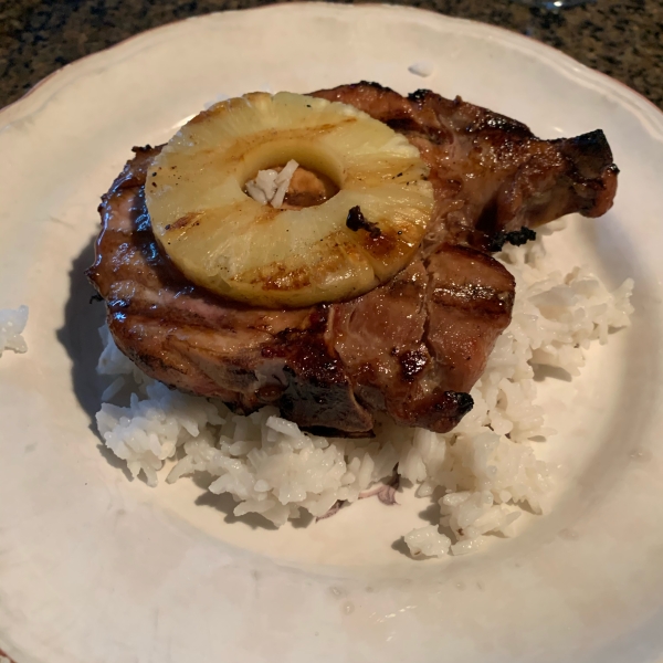Pineapple Grilled Pork Chops
