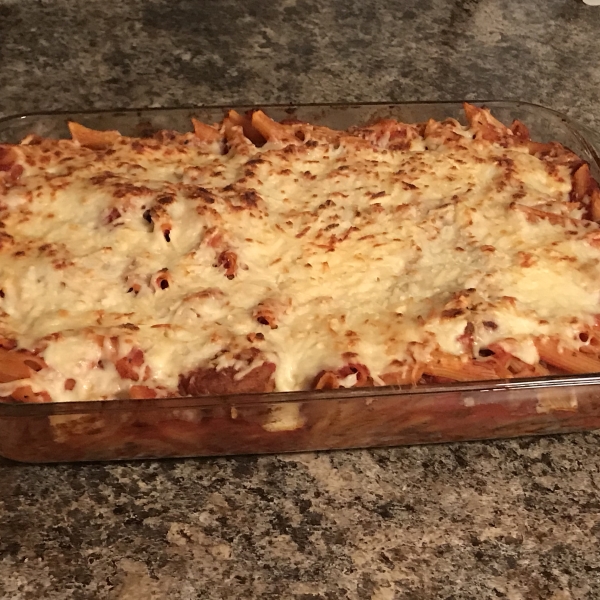Easy Cheese-Topped Meatball Casserole