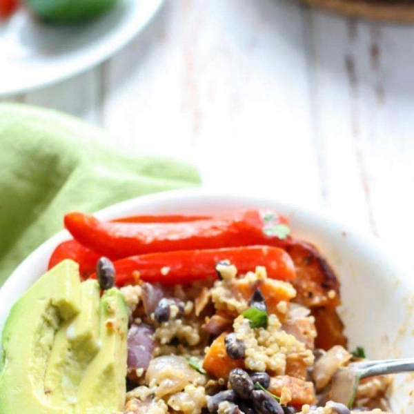 Southwest Quinoa Power Bowl with Honey-Lime Dressing