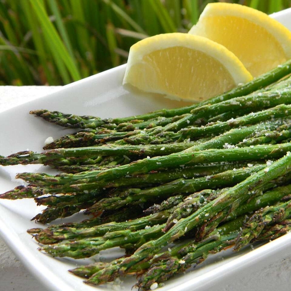 Grilled Lemon Parmesan Asparagus