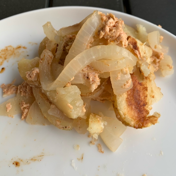 Grilled Onions and Potatoes