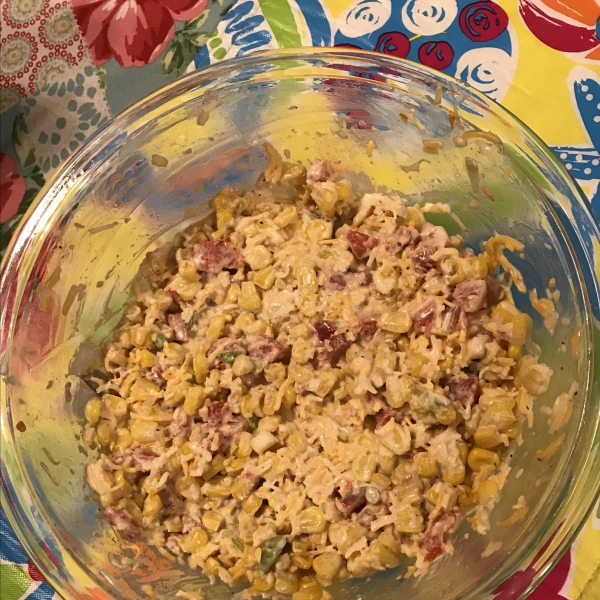 Spicy, Creamy Corn Salsa