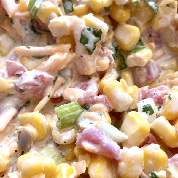 Spicy, Creamy Corn Salsa
