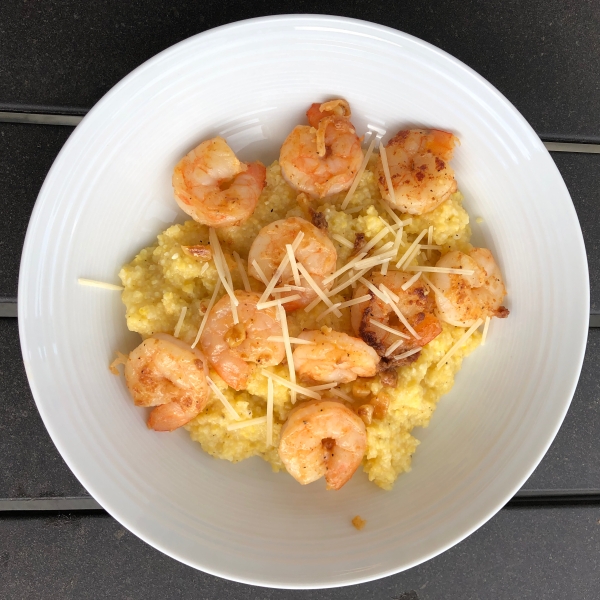 Lemon-Garlic Shrimp and Grits