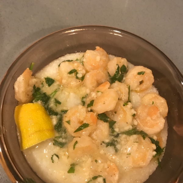 Lemon-Garlic Shrimp and Grits